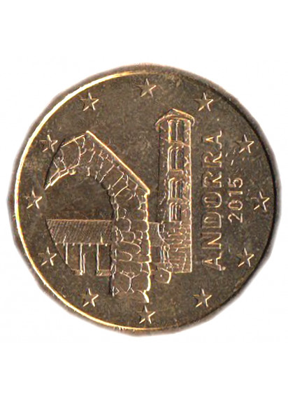 2015 - 50 centesimi Andorra Chiesa di Santa Coloma BU